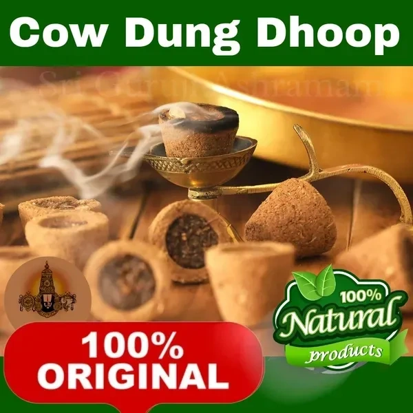 Cow Dung Cup Sambrani - (Pack of 100 Pcs) - 🔴 Prepaid Only