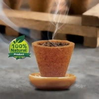 Cow Dung Cup Sambrani - (Pack of 100 Pcs) - 🔴 Prepaid Only