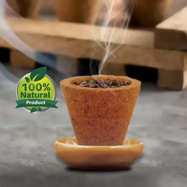 Cow Dung Cup Sambrani - (Pack of 100 Pcs) - 🔴 Prepaid Only