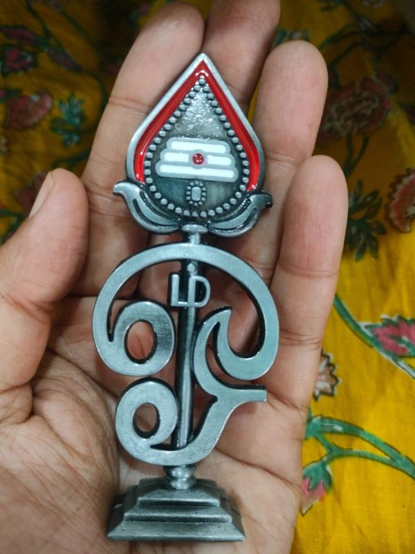 Om Lord Murugan Vel idol - 4 inch Metallic Grey Colour - 🔴 Prepaid Only