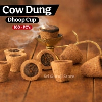 Cow Dung sambrani Cups - ( 100 Pcs ) -