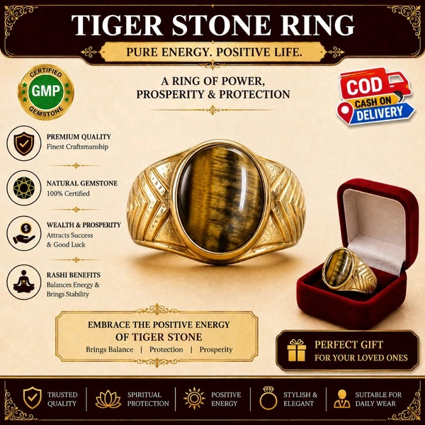 Tiger Stone Ring- with Certificate