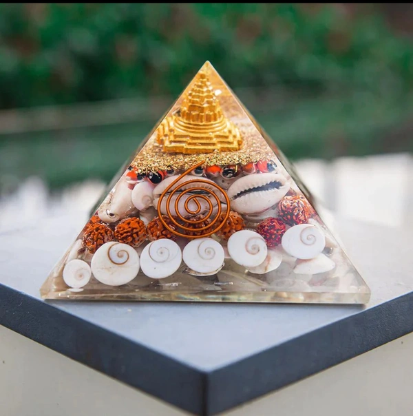 Gomti Chakra Orgone Pyramid / Laxmi Yantra- For Wealth, Financial Stability and Prosperity - 🔴 Prepaid Only