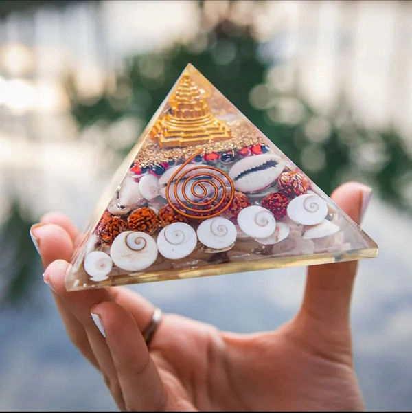 Gomti Chakra Orgone Pyramid / Laxmi Yantra- For Wealth, Financial Stability and Prosperity - 🔴 Prepaid Only