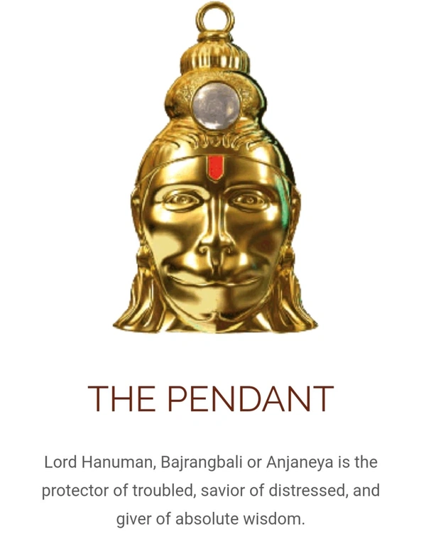 Hanuman Chalisa Yantra Locket Chalisa Printed On Optical Lens with Chain - 🔴 Prepaid Only