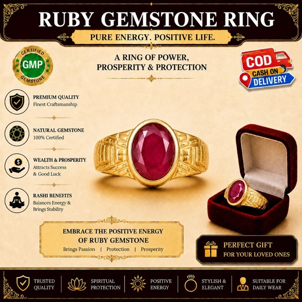 Ruby Gemstone Ring - With Certificate 
