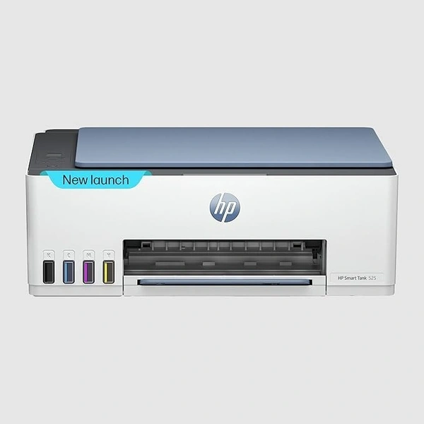 HP Smart Tank 525 All-in-one Colour Printer (Upto 6000 Black and 6000 Colour Pages Included in The Box). - Print, Scan & Copy for Office/Home - White