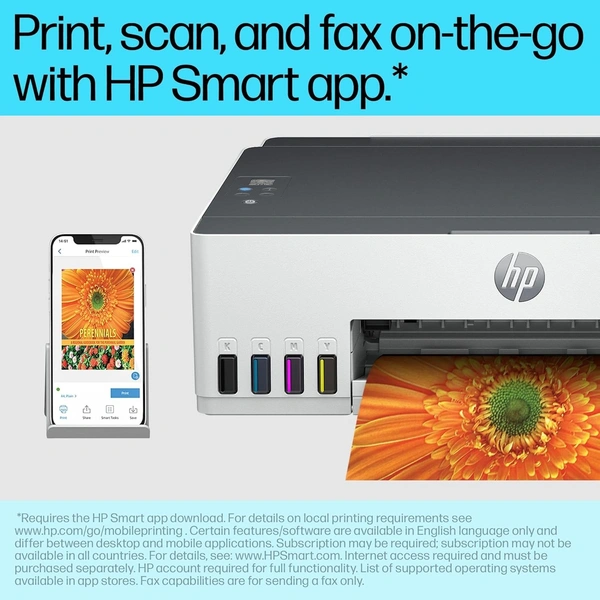 HP Smart Tank 210 Single Function WiFi Colour Printer (Upto 12000 Black and 6000 Colour Pages Included in The Box)