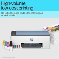 HP Smart Tank 525 All-in-one Colour Printer (Upto 6000 Black and 6000 Colour Pages Included in The Box). - Print, Scan & Copy for Office/Home - White
