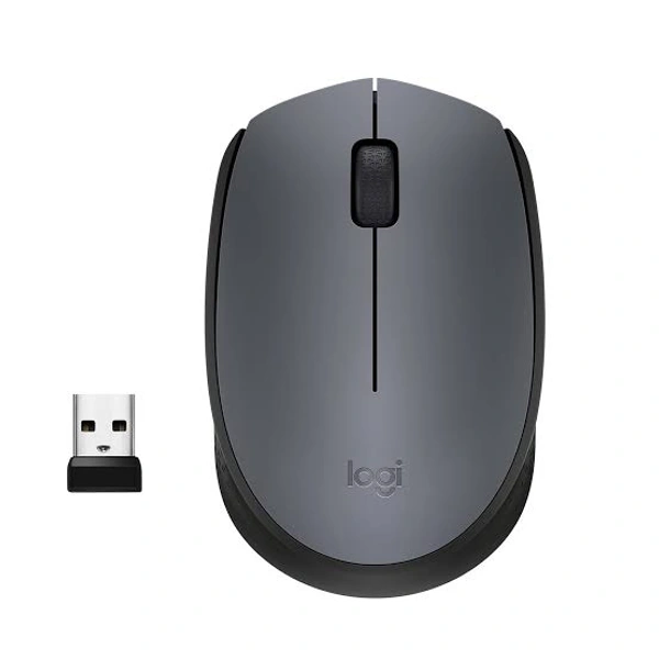 Logitech M170 2. 4GHz Wireless 3-Button Optical Scroll Mouse w/Nano USB Receiver (Black)