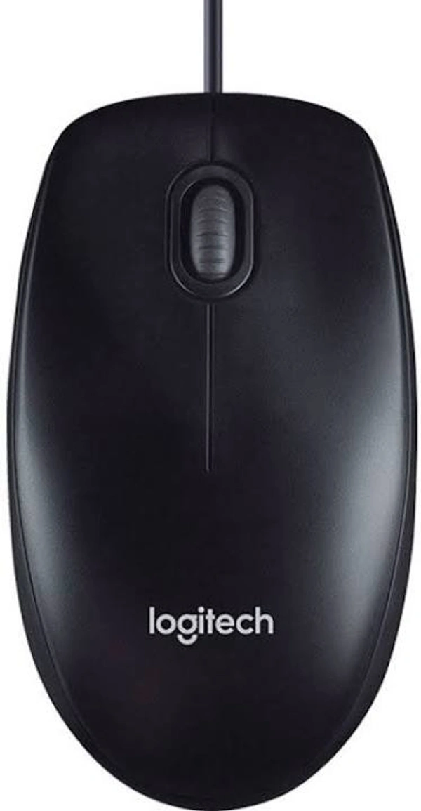 Logitech M90 Wired USB Mouse, 1000 DPI Optical Tracking, Ambidextrous PC/Mac/Laptop - Black