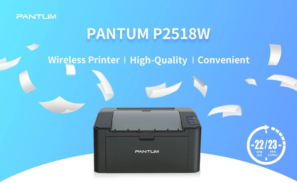PANTUM P2512W Single funtion Laser Printer 22PPM- WiFi - 33.4 x 35.4 x 23.2 cm; 4.75