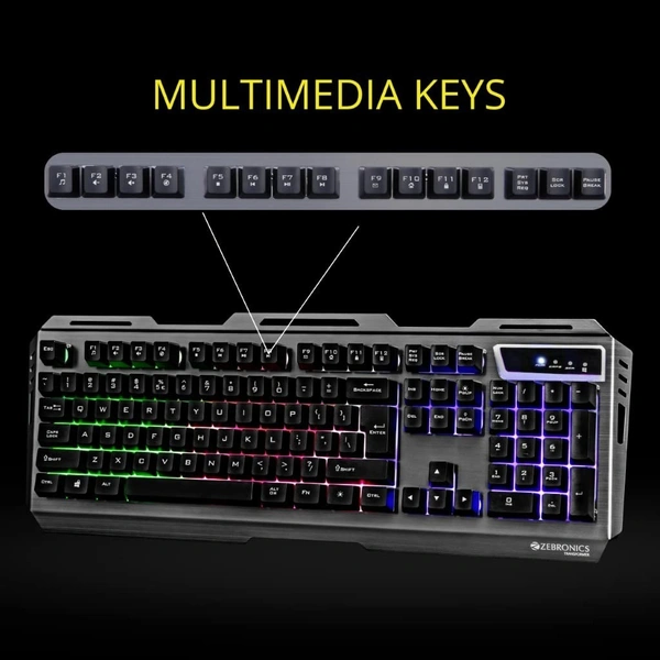 Zebronics Zeb-Transformer Gaming Keyboard and Mouse Combo (USB, Braided Cable)