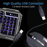 Zebronics Zeb-Transformer Gaming Keyboard and Mouse Combo (USB, Braided Cable)