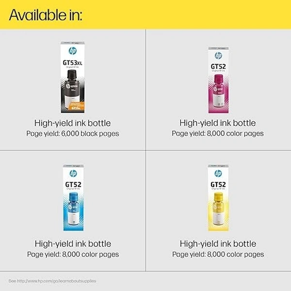 HP GT52 Yellow Ink