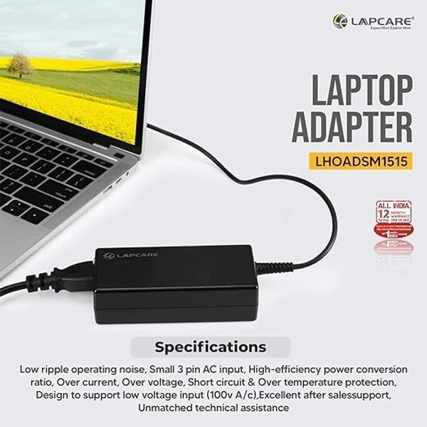 Lapcare LAPCARE 65W 18.5V Laptop Adapter