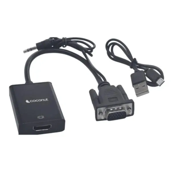 Coconut VGA to HDMI Adapter with Audio