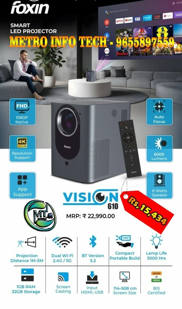 FOXIN VISION 610 PROJECTOR