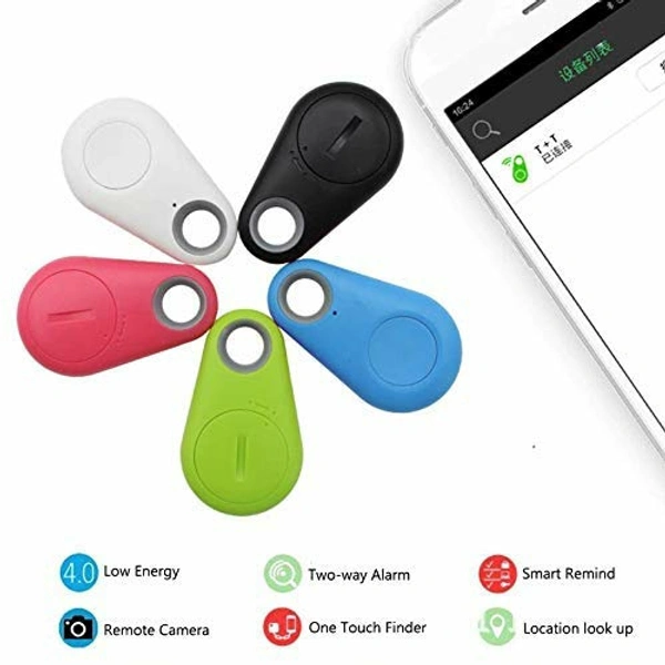 Smart Key Finder Locator GPS Tracking Device for Kids Boys Girls Pets Cat Dog Keychain Wallet Luggage Anti-Lost Tag Alarm Reminder Selfie Shutter. - Anti Lose Device, Pack Of 1