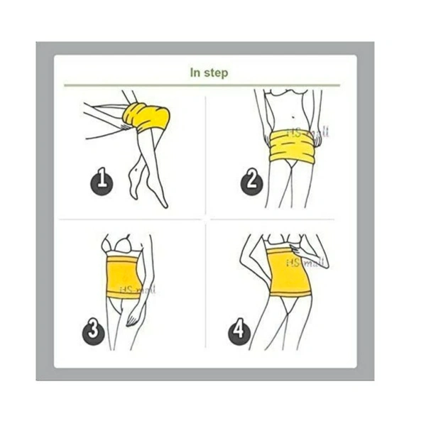 Hot Shaper Slimming Belt for Men and Women(Black) - Black, Sweat Belt, Pack Of 1