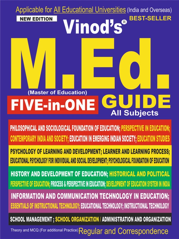 Vinod M.Ed. GUIDE (Five in One) - Dr. Walia, Dr. Sudesh Deshpande, Prof. Sunita Chawla, Dr. Ajit V. Kumar