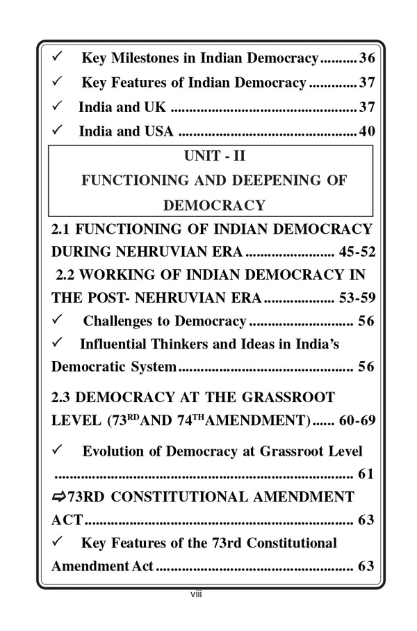 Vinod JAMMU B.A. 3rd Sem - Functioning of Indian Democracy (Understanding Indian Democracy) Codes: UMJPST 303, UMIPST 304 (As Per JAMMU UNIVERSITY Under NEP 2020) - VINOD PUBLICATIONS ; CALL 9218-21-9218 - Murtaza Ahmed, Zain Bin Hussain Batt, Jahangeer Ahmad Bhat, 978-93-95505-71-0