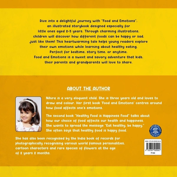 Publisher : VINOD PUBLICATIONS NIHIRA BUDHIRAJA'S "Food and Emotions" (Vol. 1) + "Healthy Food is Happiness Food" (Vol. 2) - Nihira Budhiraja