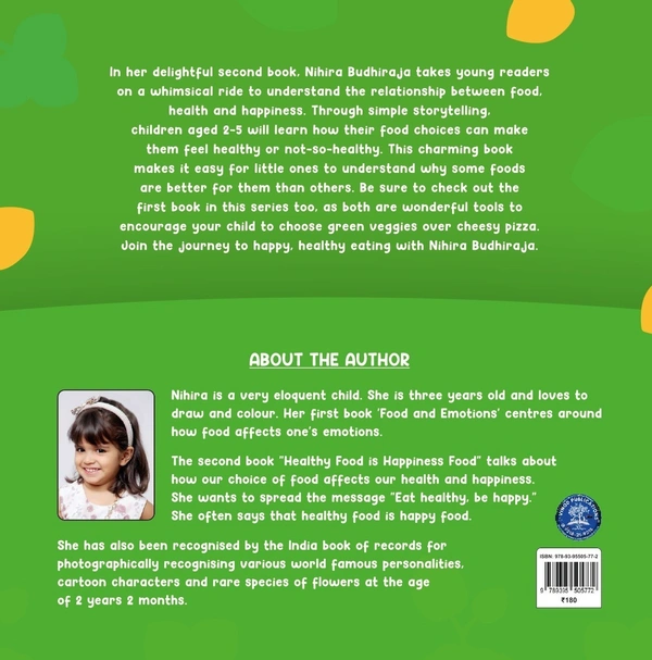 Publisher : VINOD PUBLICATIONS NIHIRA BUDHIRAJA'S "Food and Emotions" (Vol. 1) + "Healthy Food is Happiness Food" (Vol. 2) - Nihira Budhiraja