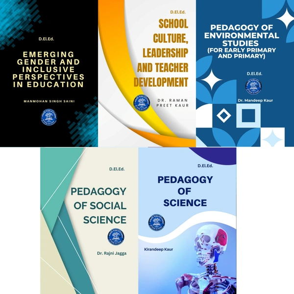 Vinod Publications D.El.Ed. BOOKS (Complete COURSE Set) ALL SUBJECTS (Total 17 Books) English Medium ( BEST-SELLER ) Vinod Publications - Navneet Kaur, Paramjit Kaur, Dr. Tajinder Kour, Ms. Rajni Koul, Dr. Majeet Kaur Gill, Deepika Mehta, Dr. Saroj Rani, Dr. Usha Tickoo, Dr. Ashwin Singh, Dr. Kawalbir Kaur Mahal, Dr. Bharti Singh Latawa, Dr. Bhupinder Kaur, Manmohan Singh Saini, Dr. Raman Preet Kaur, Dr. Mandeep Kaur, Dr. Rajni Jagga, Kirandeep Kaur, Dr. Amandeep, Dr. Shruti Mehta, Dr. Sanjay Rana, Dr. Arch