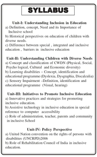 Vinod Publications Inclusive Education B.Ed. Sem-4 P.U, English Medium - Dr. Neetu Upveja, Dr. Raj Dulari Makhecha, 978-81-969592-8-9