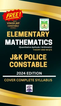 J&K POLICE CONSTABLE (4002 Vacancies) Entrance Examination Guide (9700+ MCQ's with THEORY) 2024 Edition ; COVER COMPLETE SYLLABUS (Also 20 PRACTICE EXERCISE SETS) 3rd Edition - Vinod Publications - Dr. Hari Kishan, JK Topper Academy (Jadhan Sir)