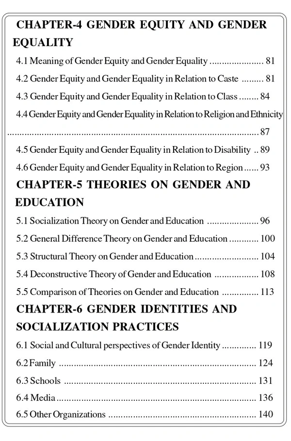 Vinod Publications GENDER EDUCATION  (As per NEP 2020 A resource book for B.Ed., ITEP and M.Ed. Program) - Dr. Amit Kumar, Dr. Amit Singh, Dr. Geeta Rani, Dr. Neha Bishnoi, 978-81-969592-4-1
