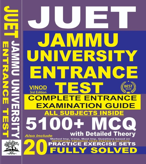 JUET Jammu University Entrance Test Book ; VINOD PUBLICATIONS ; CALL 9218219218