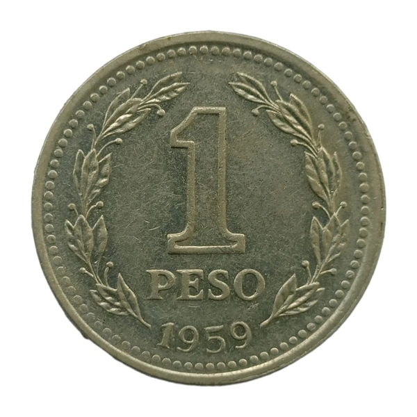 1959 Argentina 1 Peso Coin