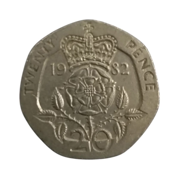1982 U.K. 20 Pence Coin