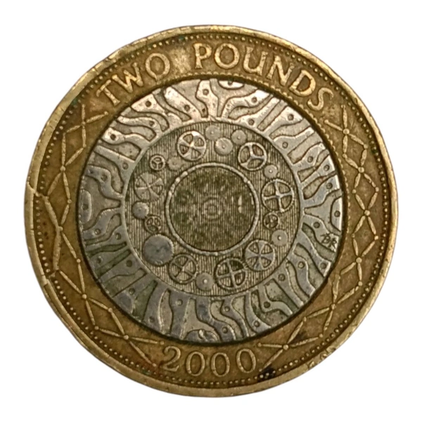 2000 U. K. 2 Pounds Coin