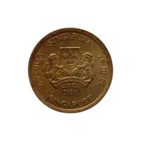 1989 Singapore 5 Cents Coin