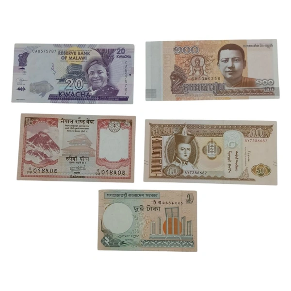 5 Different Countries Currencies Set #002