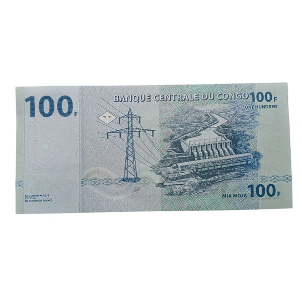 2022 Congo 100 Francs UNC Note