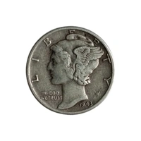 USA 1 Dime - Silver Coin - 1943
