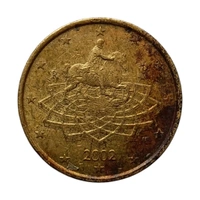 2002 Italy 50 Euro Cents Coin