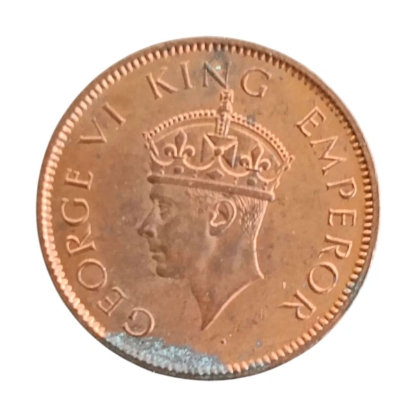 One Quarter Anna UNC coin - George 6th King - 1940