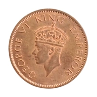 One Quarter Anna UNC coin - George 6th King - 1942