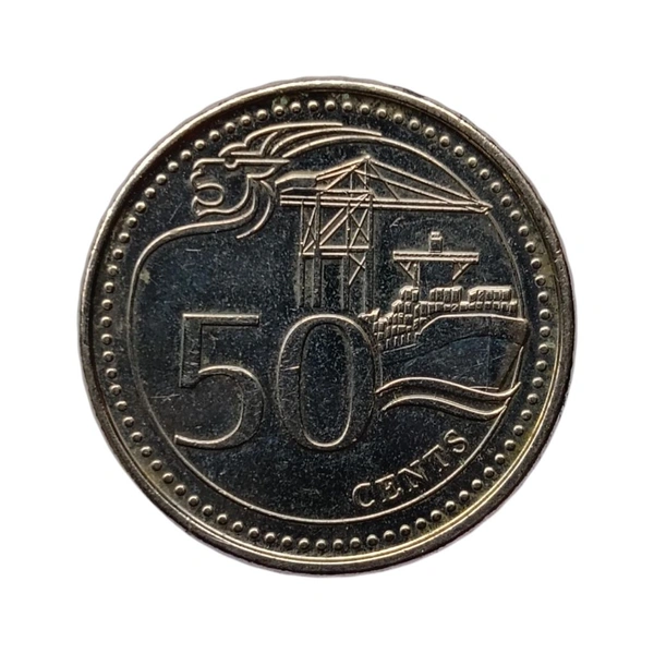 2013 Singapore 50 Cents Coin