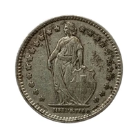 Switzerland 1 Franc - Silver Coin - 1914