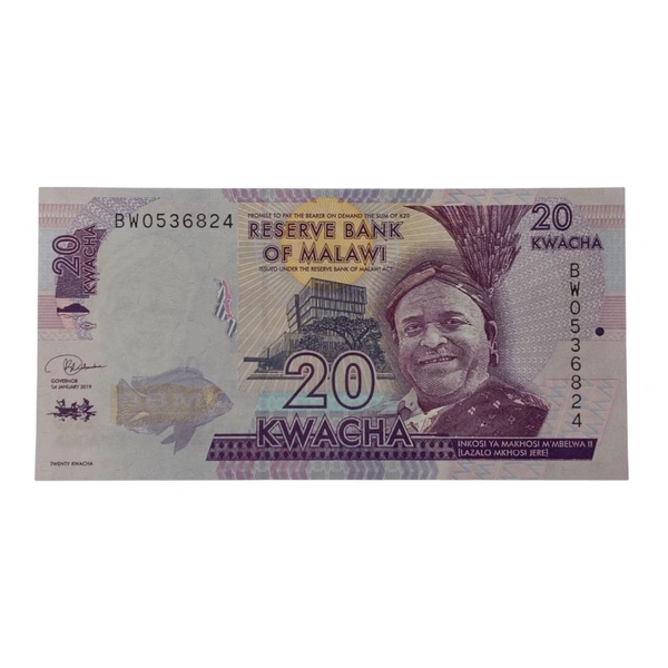 Malawi 20 Kwacha UNC Note