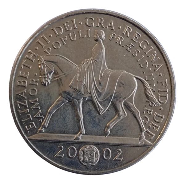2002 UK 5 Pounds Coin - Elizabeth II - Golden Jubilee 