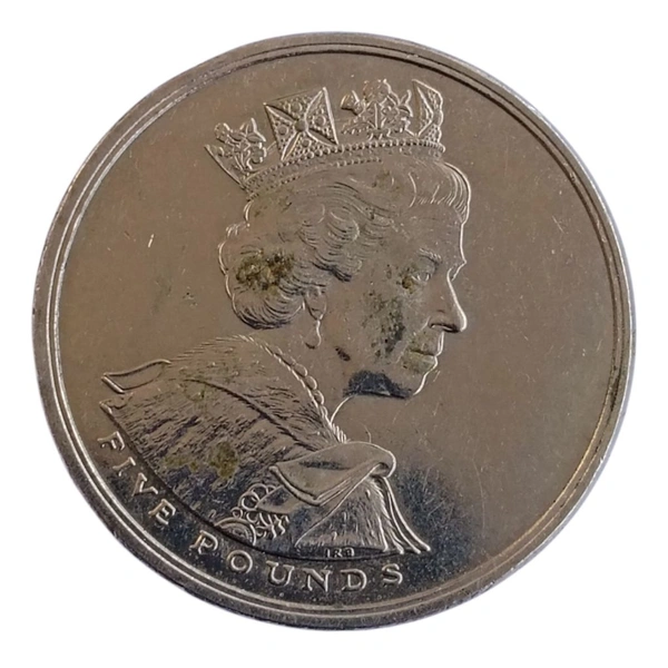 2002 UK 5 Pounds Coin - Elizabeth II - Golden Jubilee 