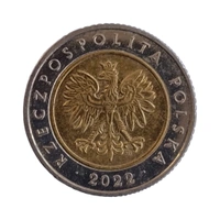 2022 Poland 5 Zlotys Coin