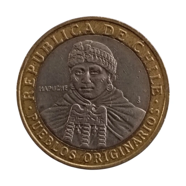 2010 Chile 100 Pesos Bi-metal Coin